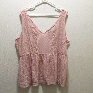 Plus Size Light Pink Lace Babydoll Torrid 5